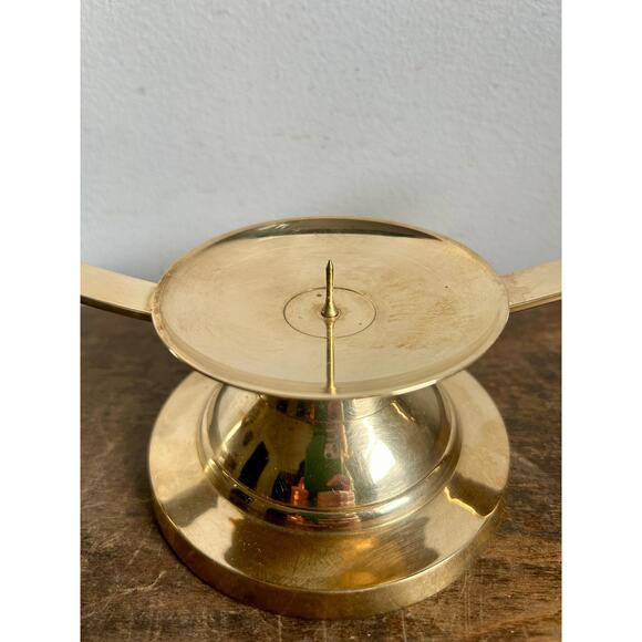 Vintage Brass Candelabra | Unity Candleholder Centerpiece - Picture 5 of 7